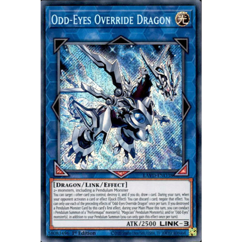 Odd-Eyes Override Dragon LAVD-ENO38 Yu-Gi-Oh! Card from the Legendary Arc-V Decks Set