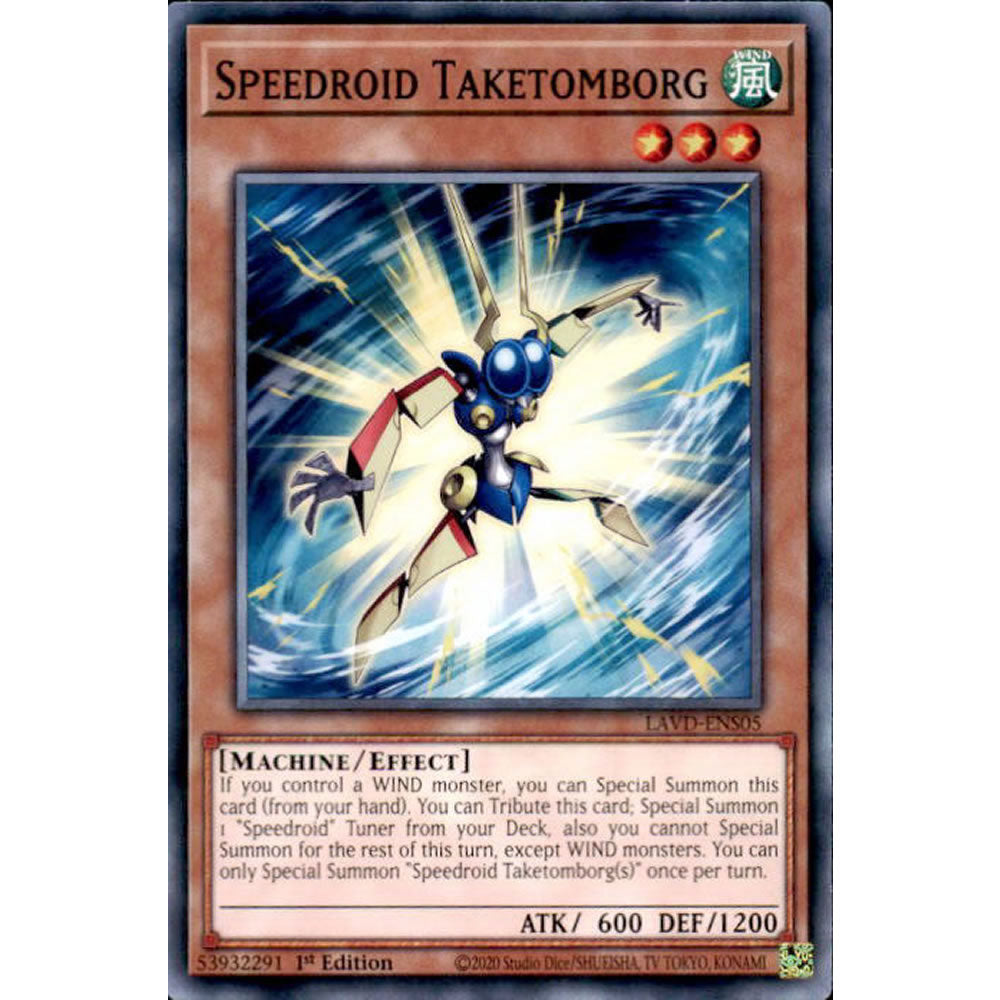 Speedroid Taketomborg LAVD-ENS05 Yu-Gi-Oh! Card from the Legendary Arc-V Decks Set