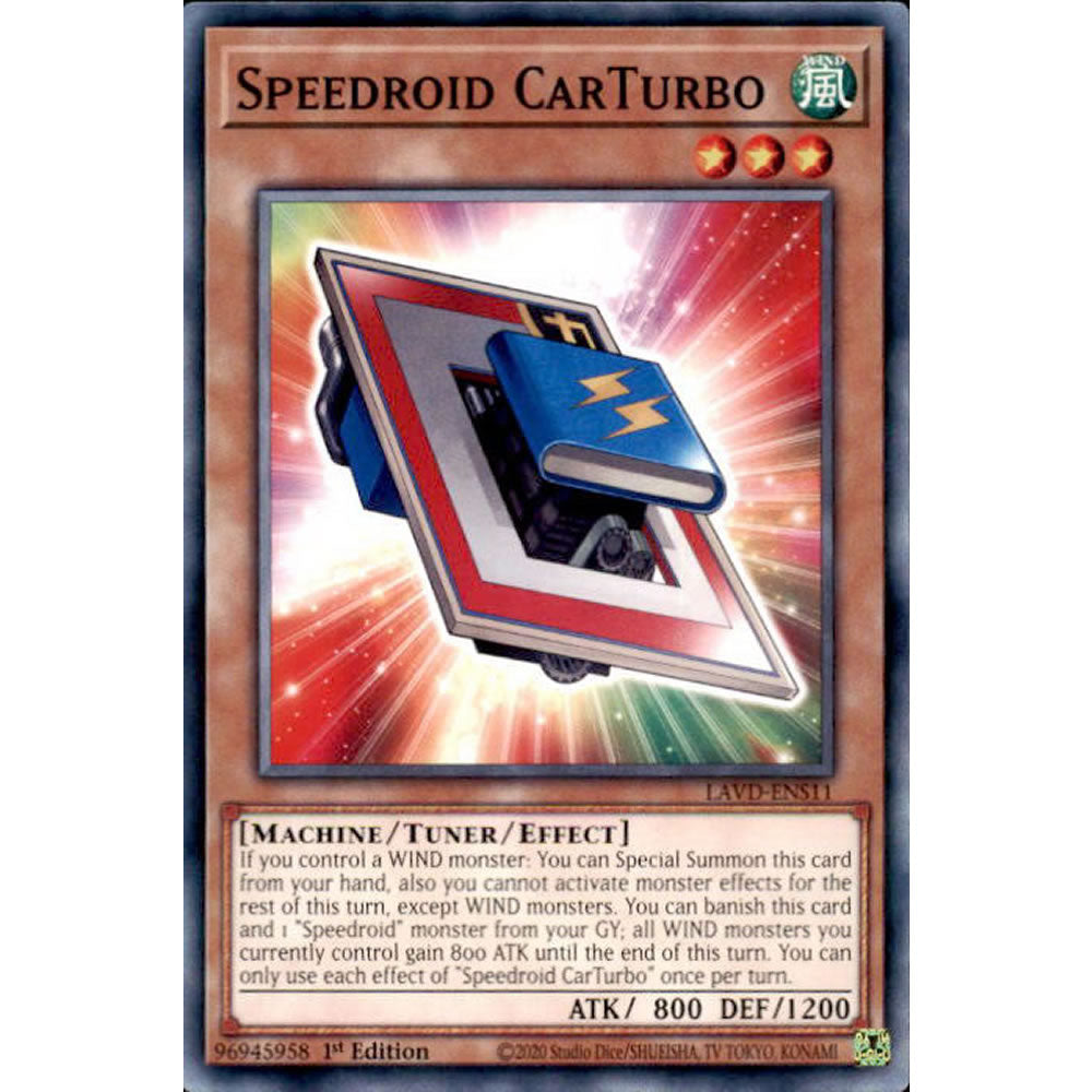 Speedroid CarTurbo LAVD-ENS11 Yu-Gi-Oh! Card from the Legendary Arc-V Decks Set