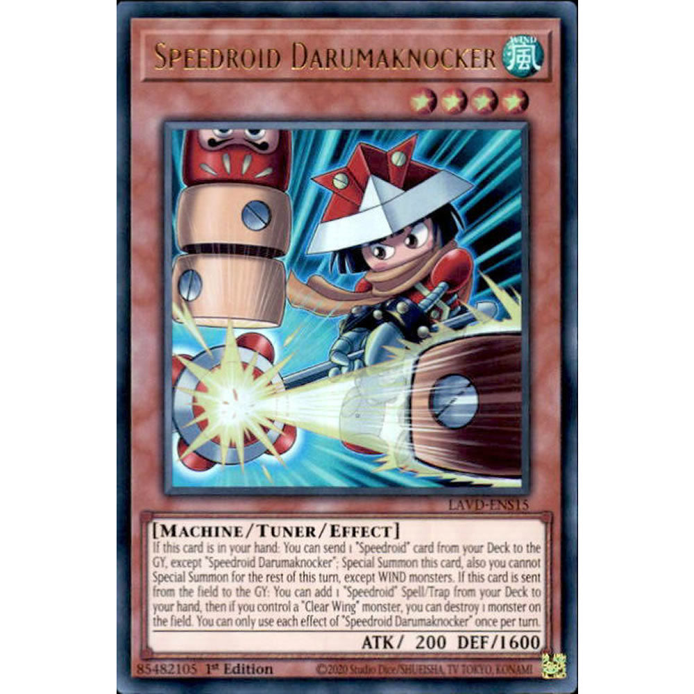 Speedroid Darumaknocker LAVD-ENS15 Yu-Gi-Oh! Card from the Legendary Arc-V Decks Set