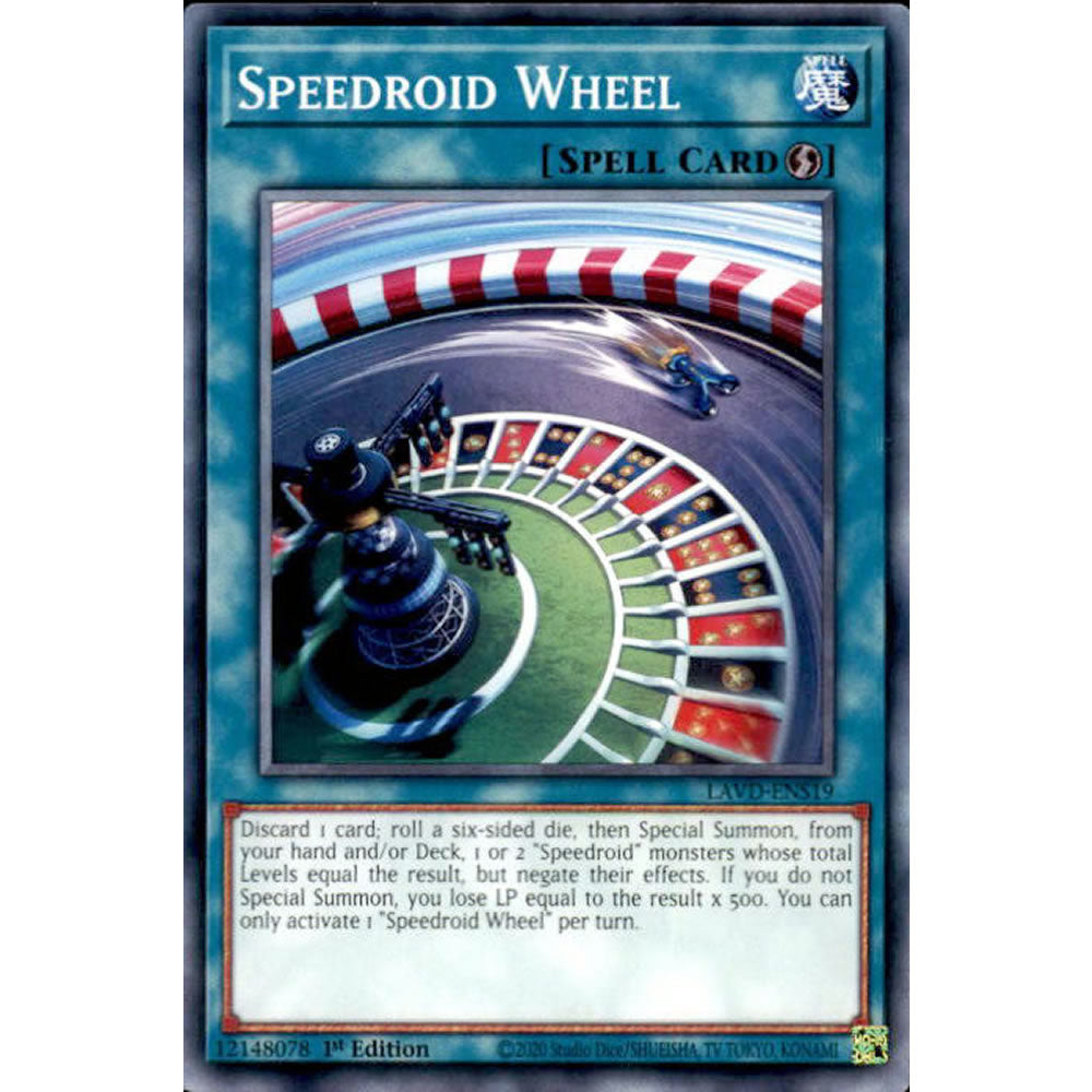 Speedroid Wheel LAVD-ENS19 Yu-Gi-Oh! Card from the Legendary Arc-V Decks Set