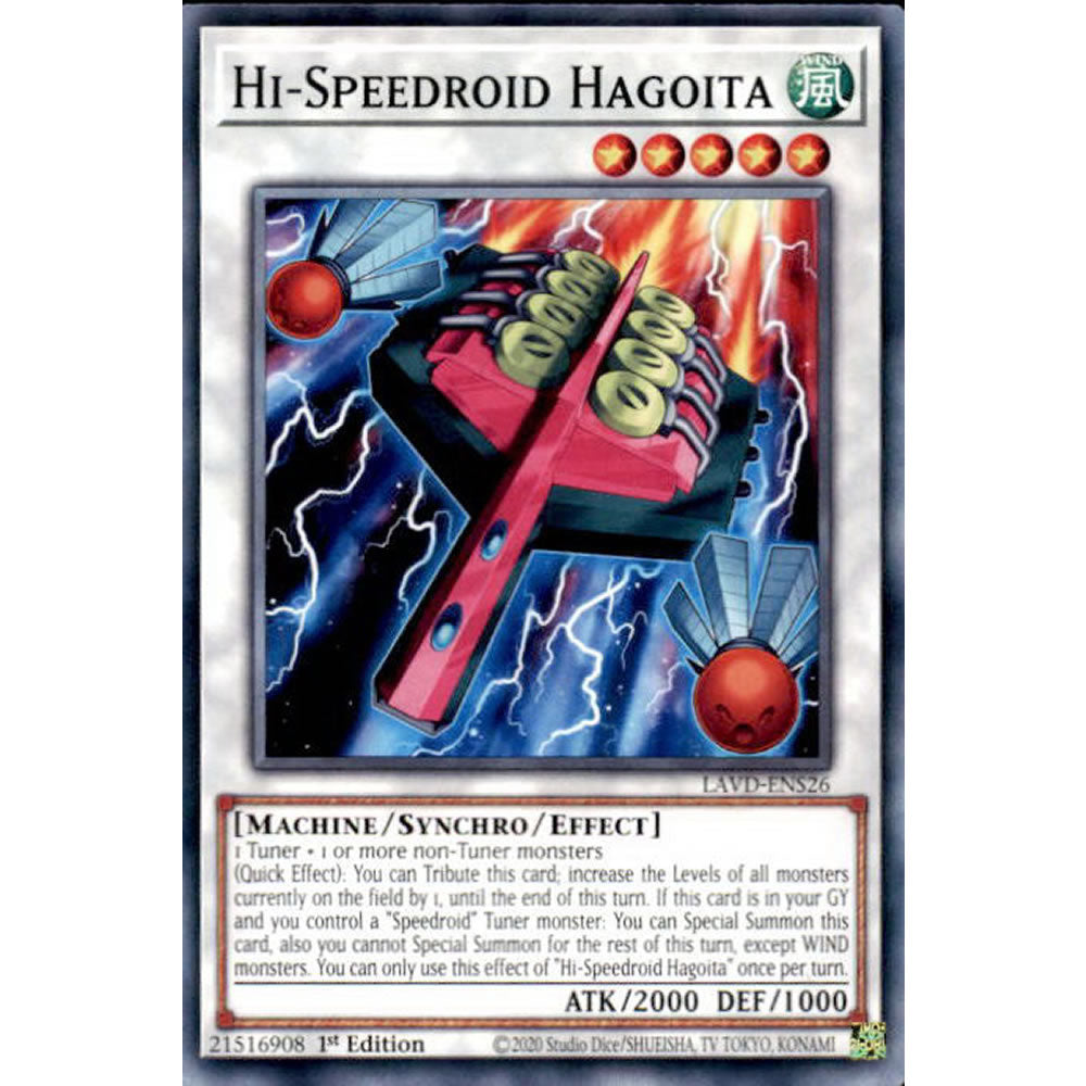 Hi-Speedroid Hagoita LAVD-ENS26 Yu-Gi-Oh! Card from the Legendary Arc-V Decks Set