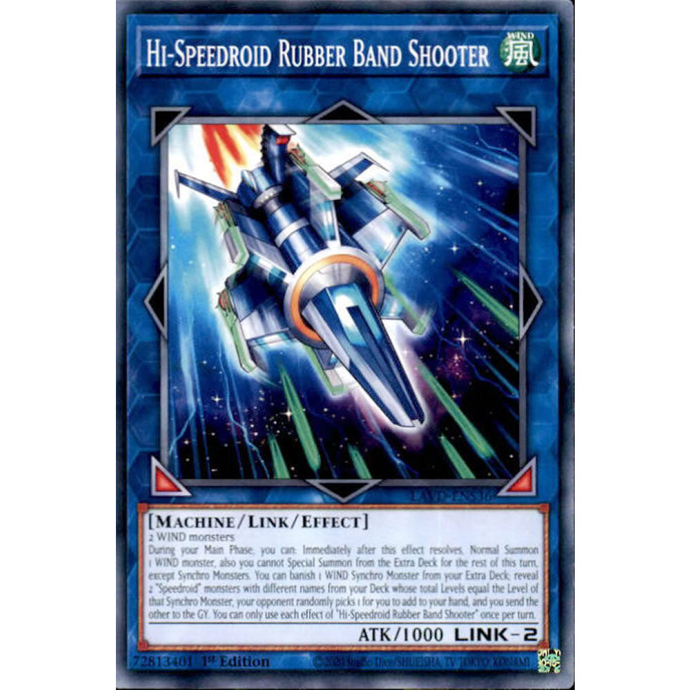 Hi-Speedroid Rubber Band Shooter LAVD-ENS36 Yu-Gi-Oh! Card from the Legendary Arc-V Decks Set