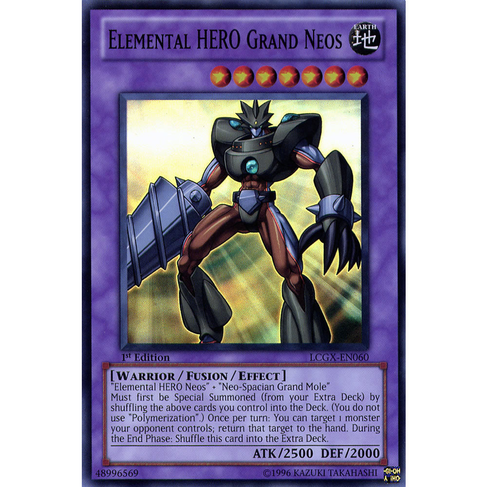 Elemental Hero Grand Neos LCGX-EN060 Yu-Gi-Oh! Card from the Legendary Collection 2: The Duel Academy Years Mega Pack Set