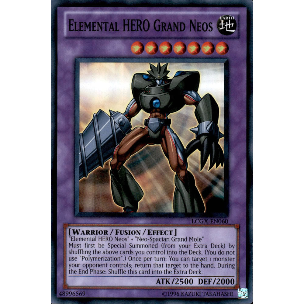 Elemental Hero Grand Neos LCGX-EN060 Yu-Gi-Oh! Card from the Legendary Collection 2: The Duel Academy Years Mega Pack Set