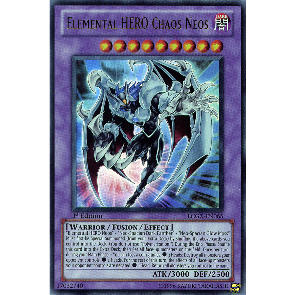 Elemental Hero Chaos Neos LCGX-EN065 Yu-Gi-Oh! Card from the Legendary Collection 2: The Duel Academy Years Mega Pack Set