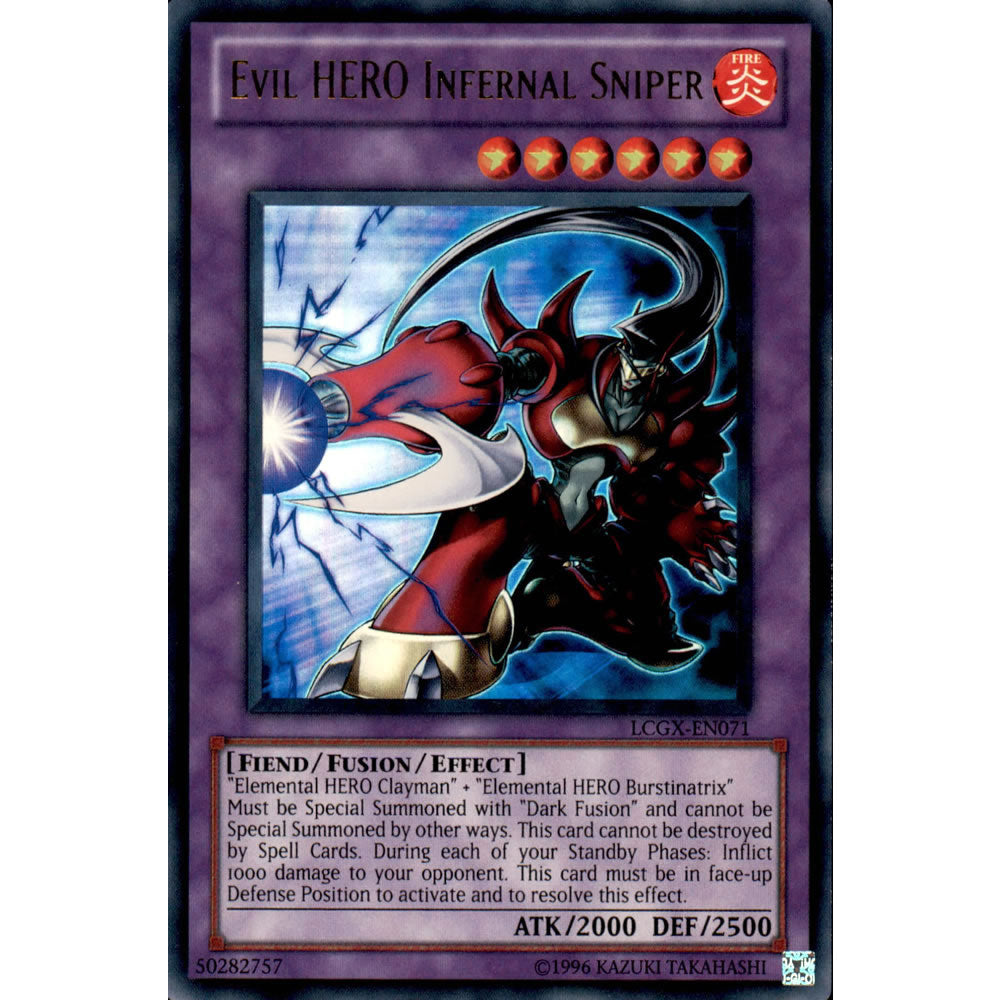 Evil Hero Infernal Sniper LCGX-EN071 Yu-Gi-Oh! Card from the Legendary Collection 2: The Duel Academy Years Mega Pack Set