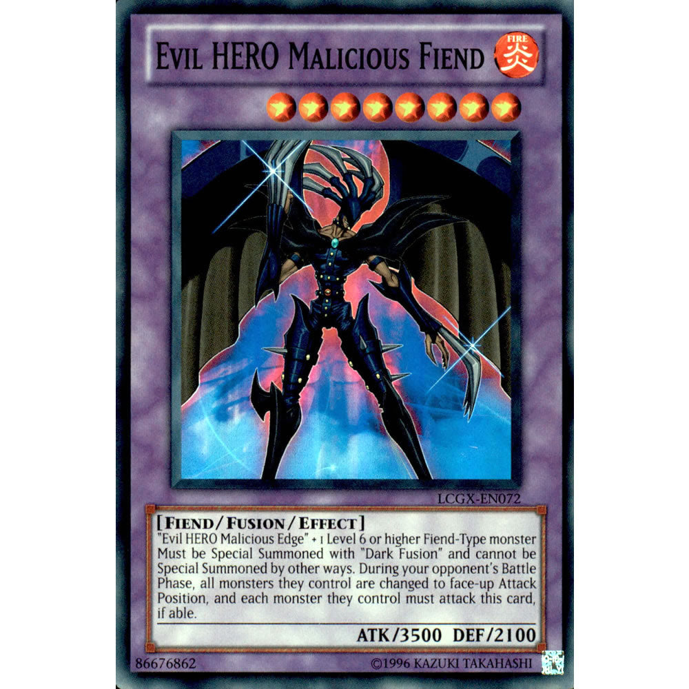 Evil Hero Malicious Fiend LCGX-EN072 Yu-Gi-Oh! Card from the Legendary Collection 2: The Duel Academy Years Mega Pack Set