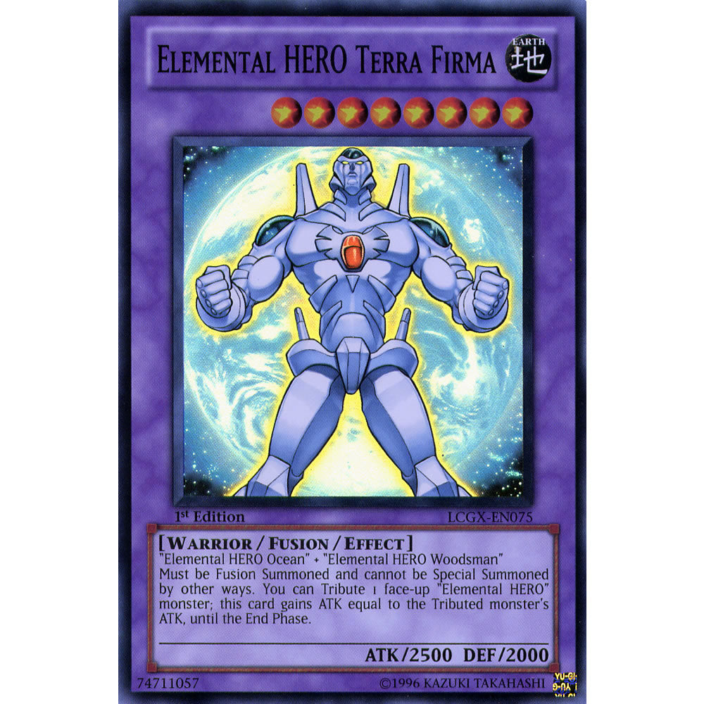 Elemental Hero Terra Firma LCGX-EN075 Yu-Gi-Oh! Card Elemental Hero Terra Firma LCGX-EN075 Yu-Gi-Oh! Card