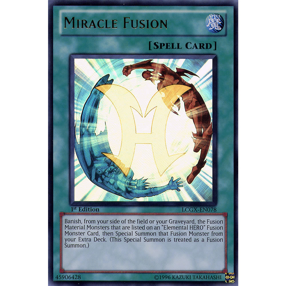 Miracle Fusion LCGX-EN078 Yu-Gi-Oh! Card from the Legendary Collection 2: The Duel Academy Years Mega Pack Set