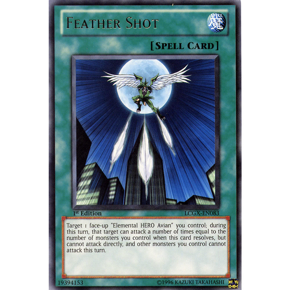 Feather Shot LCGX-EN083 Yu-Gi-Oh! Card from the Legendary Collection 2: The Duel Academy Years Mega Pack Set