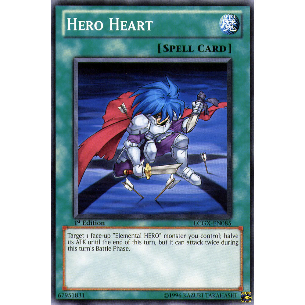 Hero Heart LCGX-EN085 Yu-Gi-Oh! Card from the Legendary Collection 2: The Duel Academy Years Mega Pack Set