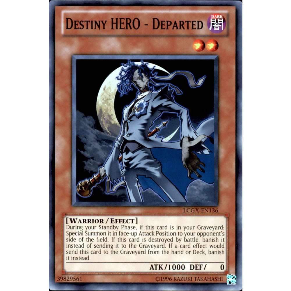 Destiny Hero - Departed LCGX-EN136 Yu-Gi-Oh! Card from the Legendary Collection 2: The Duel Academy Years Mega Pack Set
