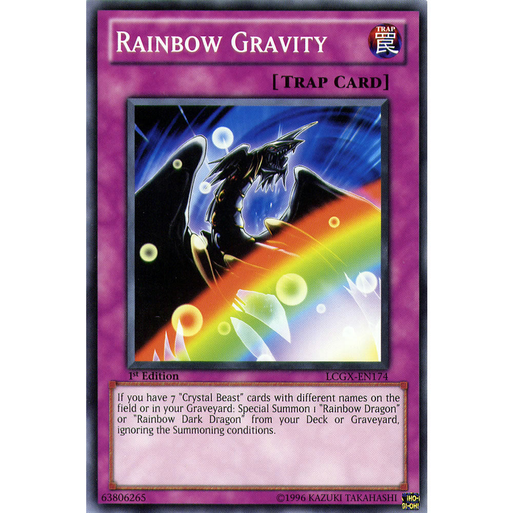 Rainbow Gravity LCGX-EN174 Yu-Gi-Oh! Card from the Legendary Collection 2: The Duel Academy Years Mega Pack Set