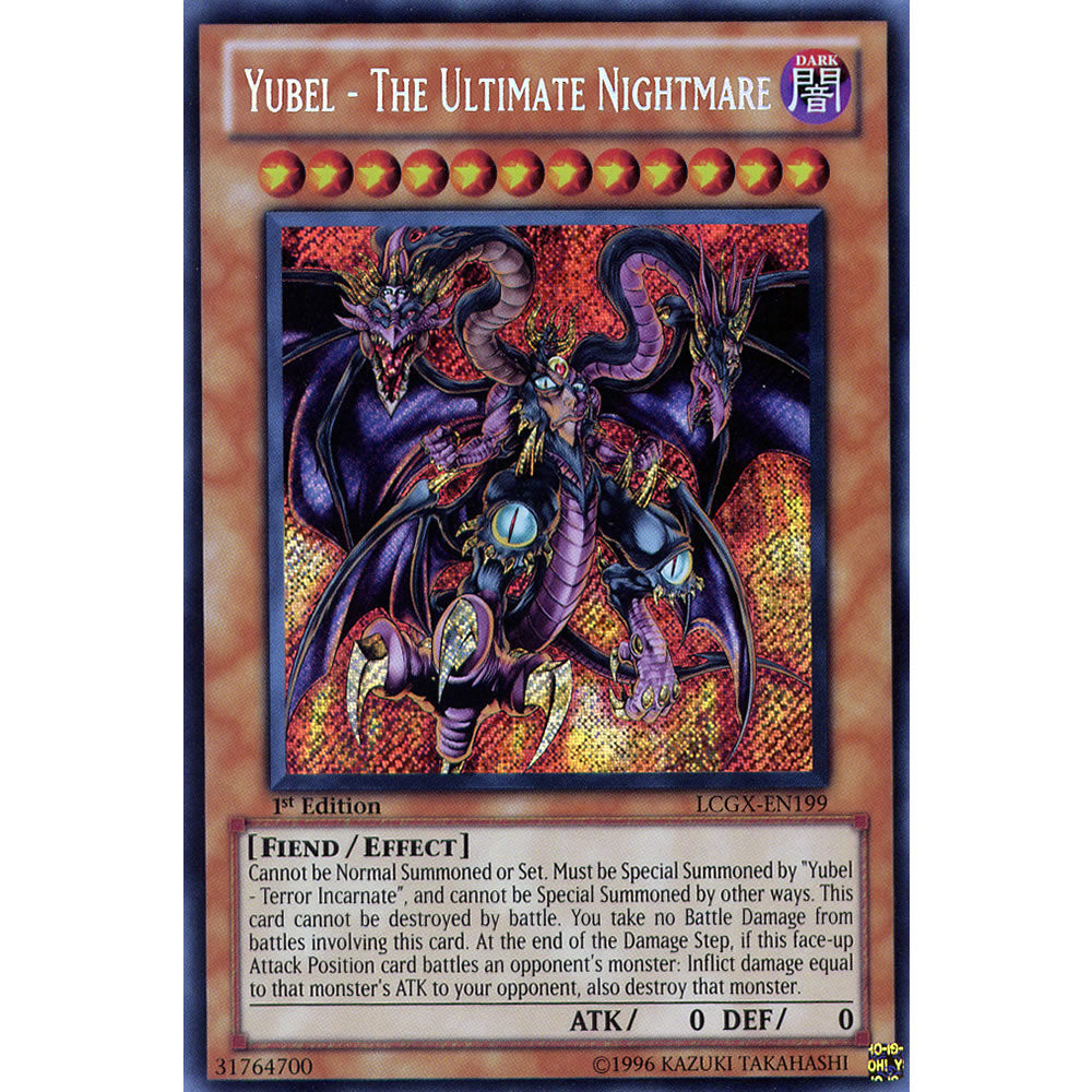 Yubel - The Ultimate Nightmare LCGX-EN199 Yu-Gi-Oh! Card from the Legendary Collection 2: The Duel Academy Years Mega Pack Set