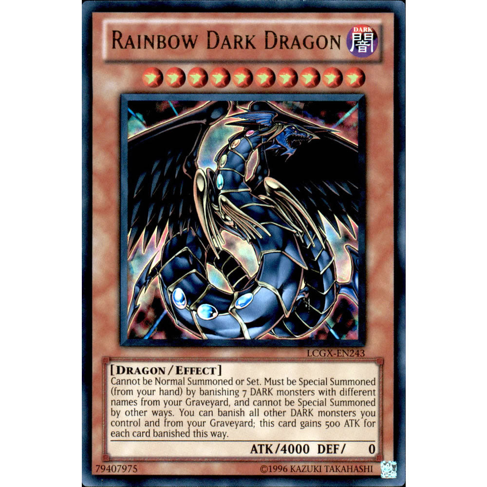 Rainbow Dark Dragon LCGX-EN243 Yu-Gi-Oh! Card from the Legendary Collection 2: The Duel Academy Years Mega Pack Set