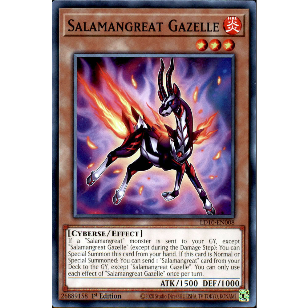 Salamangreat Gazelle LD10-EN008 Yu-Gi-Oh! Card from the Legendary Duelists: Soulburning Volcano Set