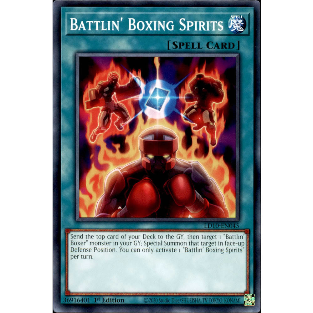 Battlin' Boxing Spirits LD10-EN045 Yu-Gi-Oh! Card from the Legendary Duelists: Soulburning Volcano Set