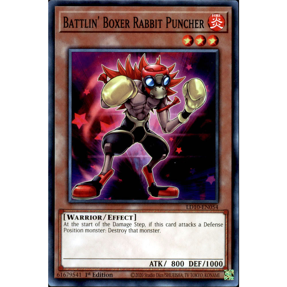 Battlin' Boxer Rabbit Puncher LD10-EN054 Yu-Gi-Oh! Card from the Legendary Duelists: Soulburning Volcano Set
