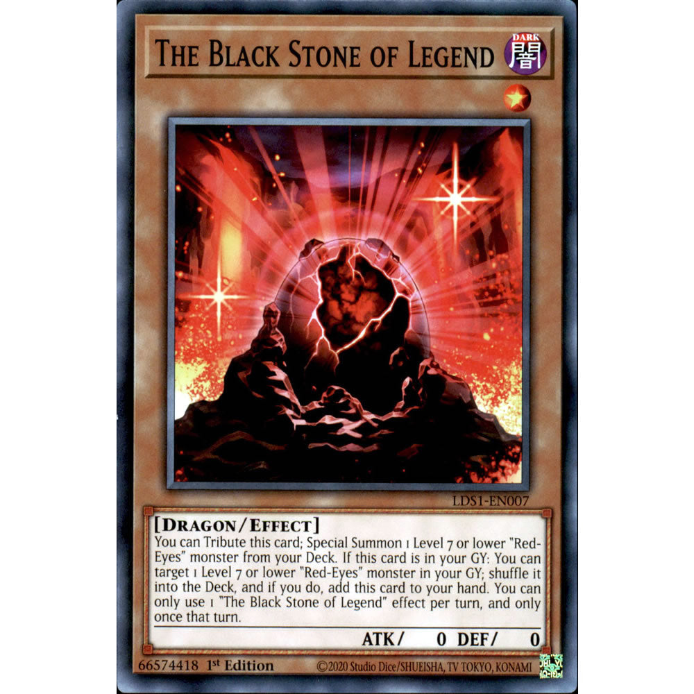 yugioh cards of the red stone The Black Stone of Legend LDS1-EN007 Yu-Gi-Oh! Card