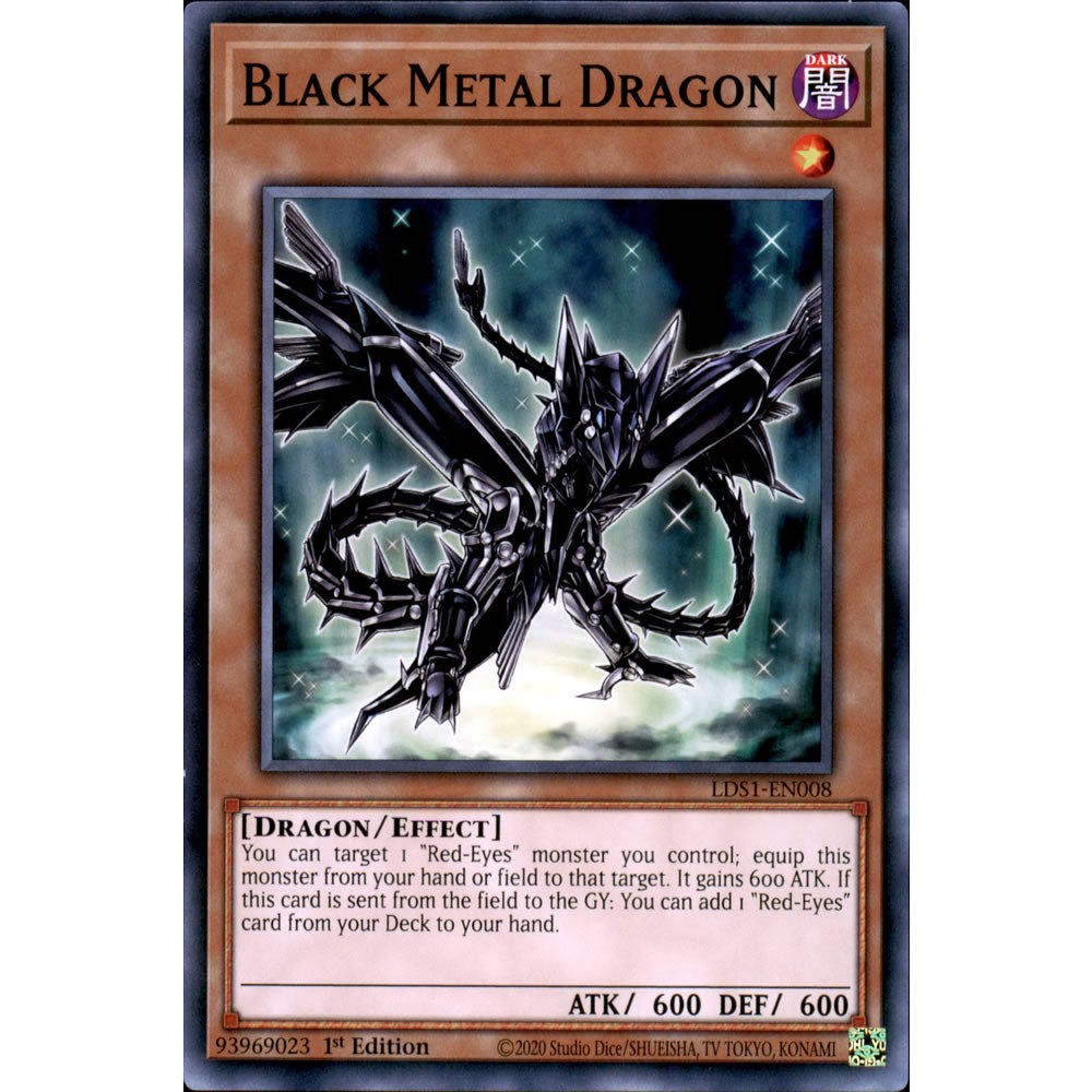Black Metal Dragon LDS1-EN008 Yu-Gi-Oh! Card from the Legendary Duelists: Season 1 Set