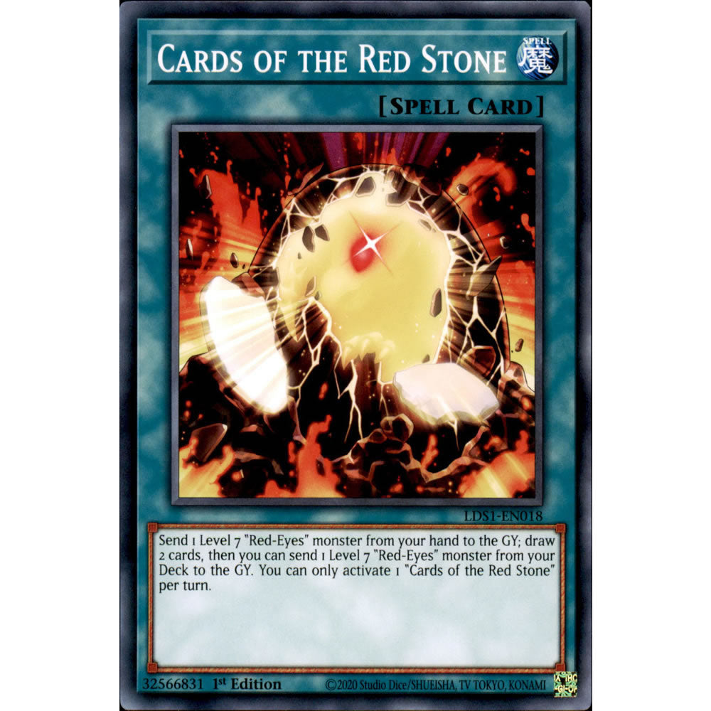 cards of the red stone yugioh Cards of the Red Stone LDS1-EN018 Yu-Gi-Oh! Card