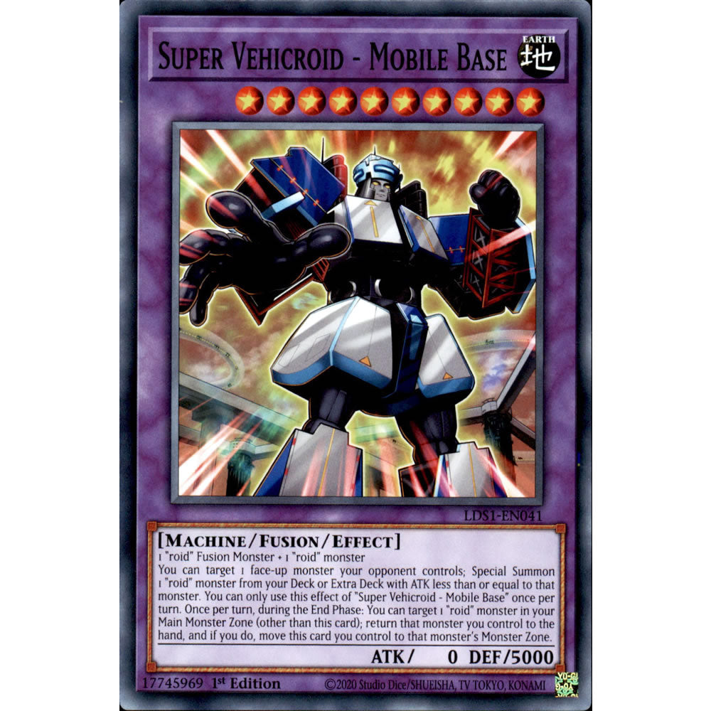 Super Vehicroid - Mobile Base LDS1-EN041 Yu-Gi-Oh! Card from the Legendary Duelists: Season 1 Set