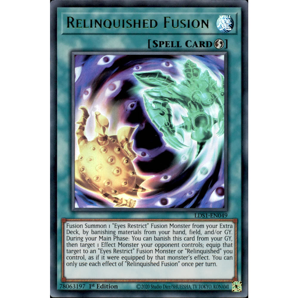 Relinquished Fusion LDS1-EN049 Yu-Gi-Oh! Card from the Legendary Duelists: Season 1 Set