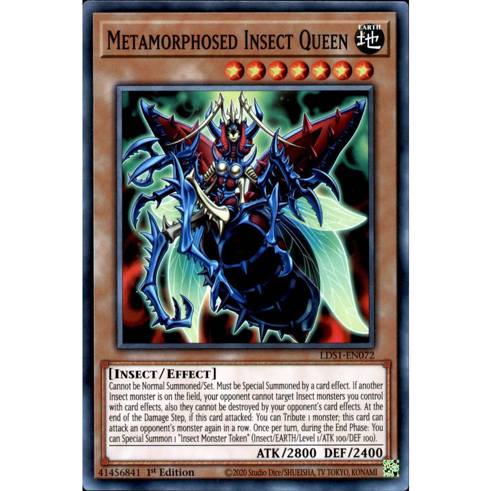 Metamorphosed Insect Queen LDS1-EN072 Yu-Gi-Oh! Card Metamorphosed Insect Queen LDS1-EN072 Yu-Gi-Oh! Card