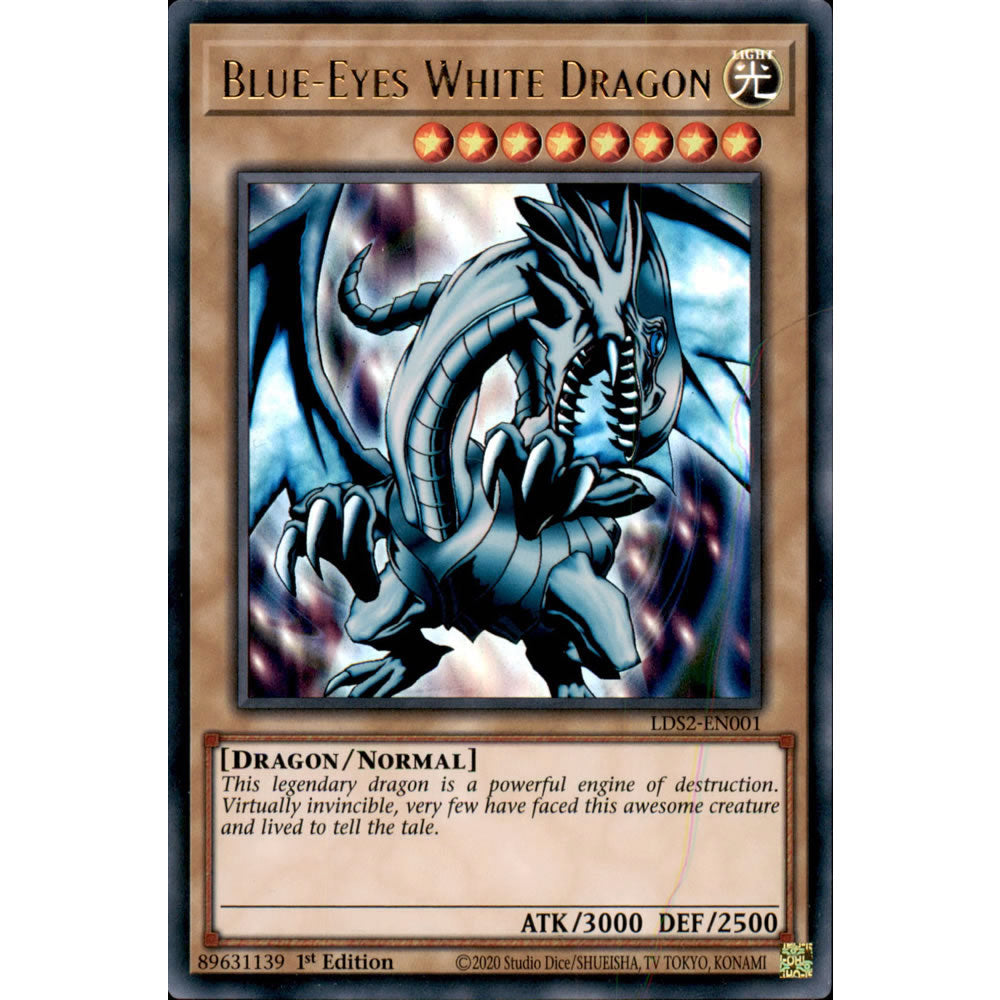 Blue-Eyes White Dragon LDS2-EN001 Yu-Gi-Oh! Card Blue-Eyes White Dragon LDS2-EN001 Yu-Gi-Oh! Card