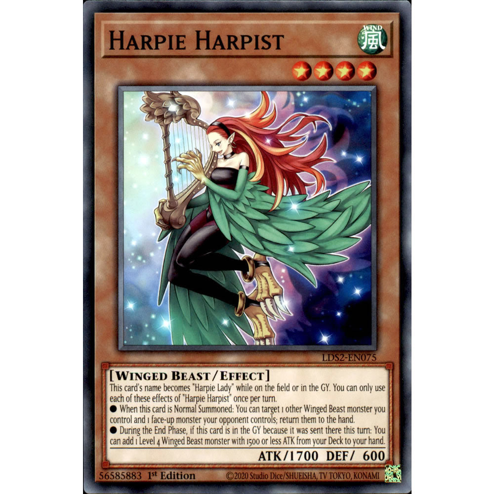 Harpie Harpist LDS2-EN075 Yu-Gi-Oh! Card from the Legendary Duelists: Season 2 Set