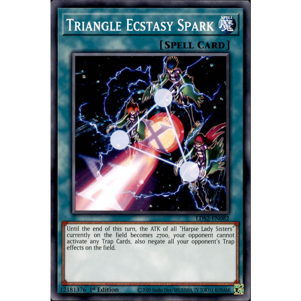 Triangle Ecstasy Spark LDS2-EN082 Yu-Gi-Oh! Card from the Legendary Duelists: Season 2 Set