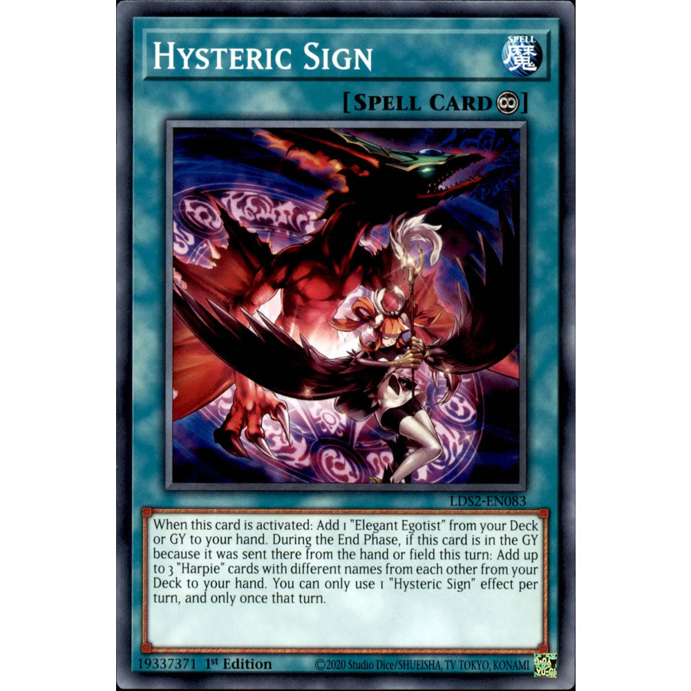 Hysteric Sign LDS2-EN083 Yu-Gi-Oh! Card from the Legendary Duelists: Season 2 Set