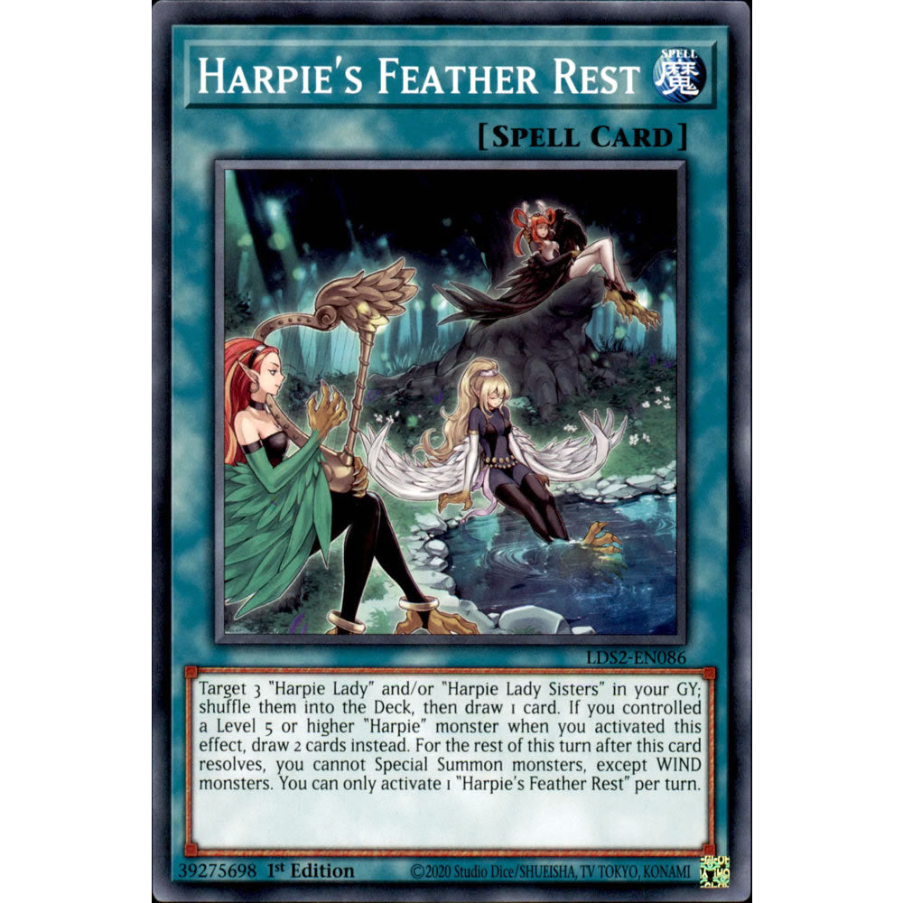 Harpie's Feather Rest LDS2-EN086 Yu-Gi-Oh! Card from the Legendary Duelists: Season 2 Set