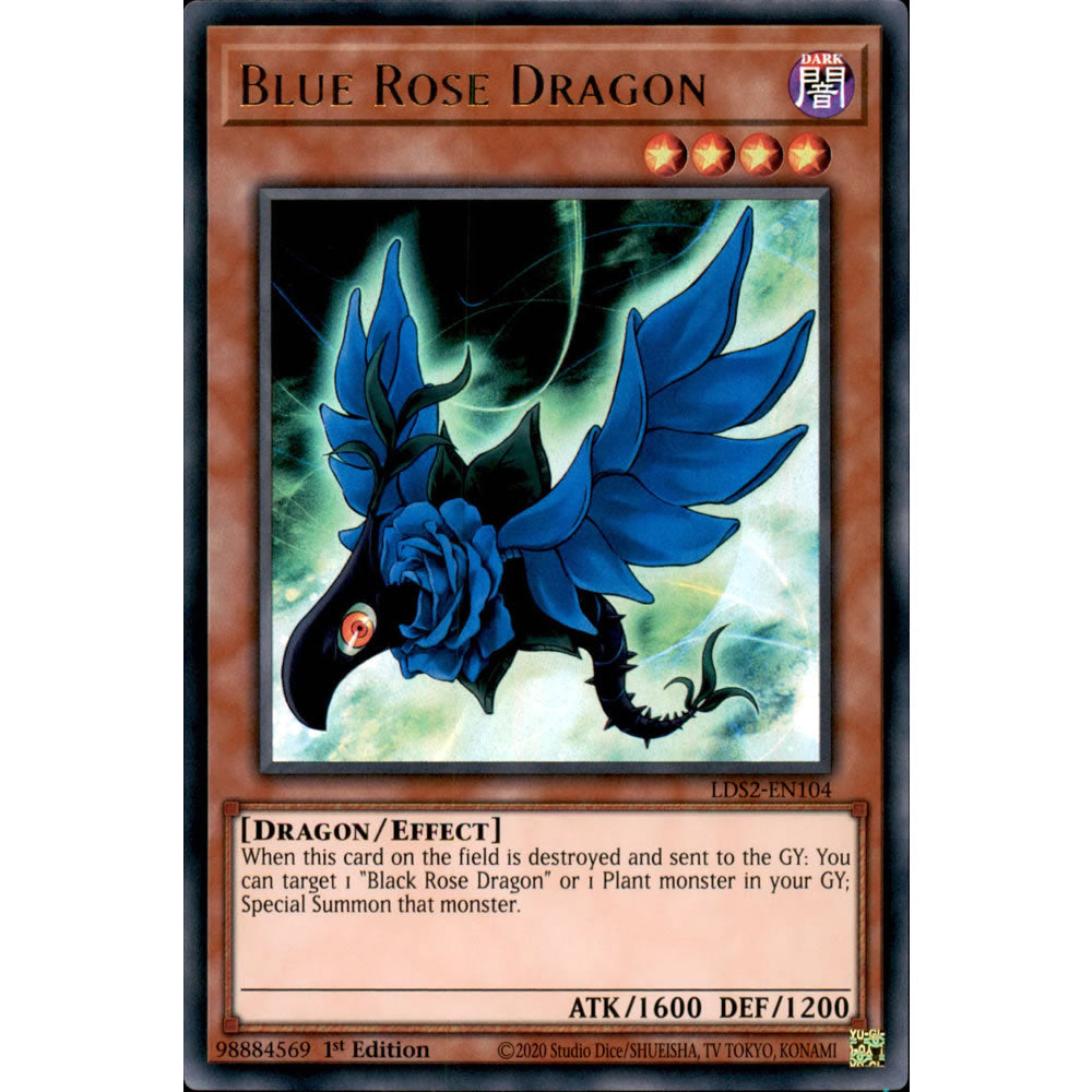 Blue Rose Dragon LDS2-EN104 Yu-Gi-Oh! Card from the Legendary Duelists: Season 2 Set