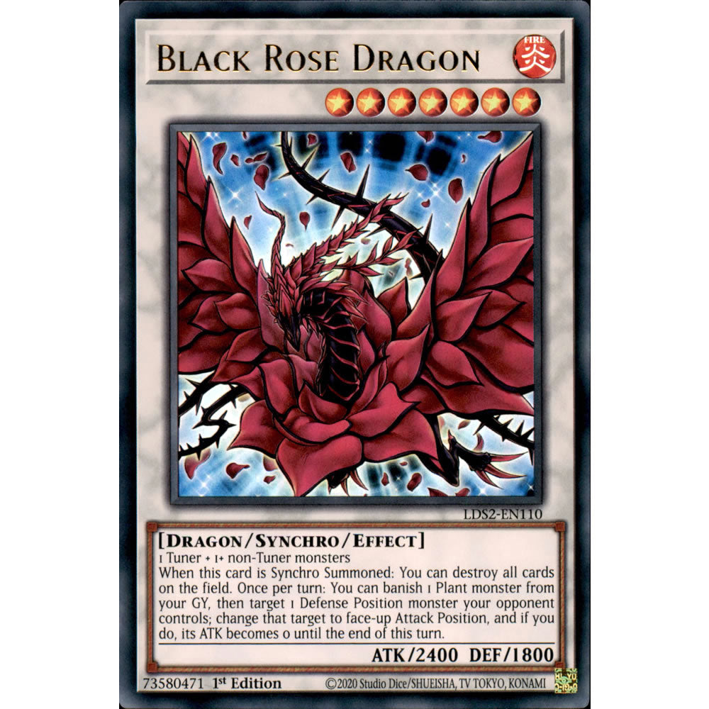 Black Rose Dragon LDS2-EN110 Yu-Gi-Oh! Card from the Legendary Duelists: Season 2 Set