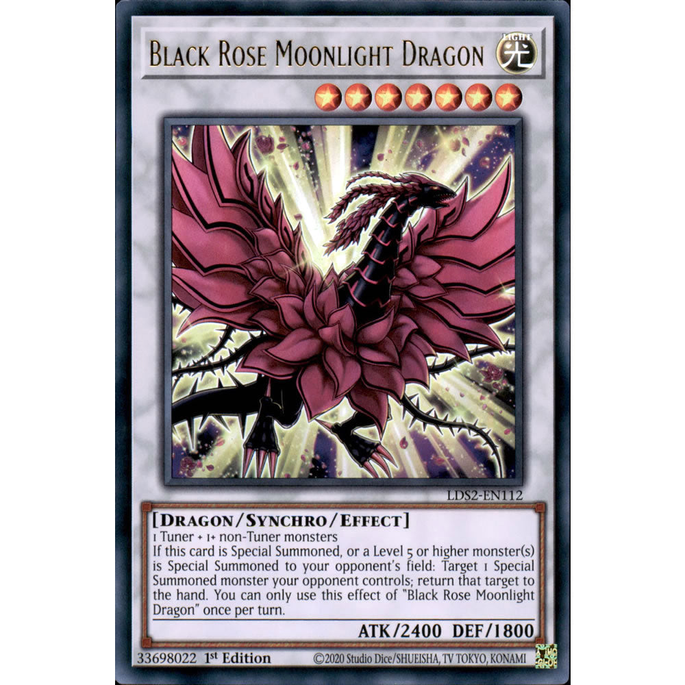Black Rose Moonlight Dragon LDS2-EN112 Yu-Gi-Oh! Card from the Legendary Duelists: Season 2 Set