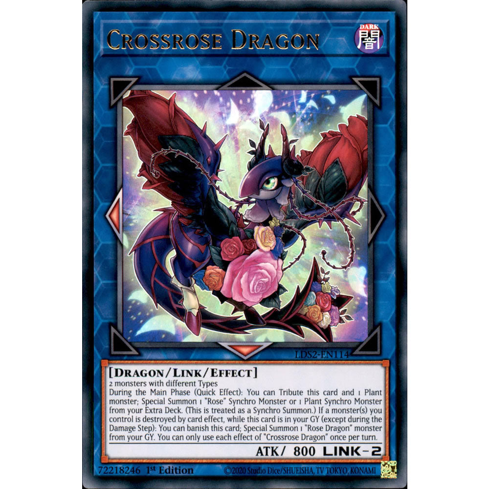 Crossrose Dragon LDS2-EN114 Yu-Gi-Oh! Card from the Legendary Duelists: Season 2 Set