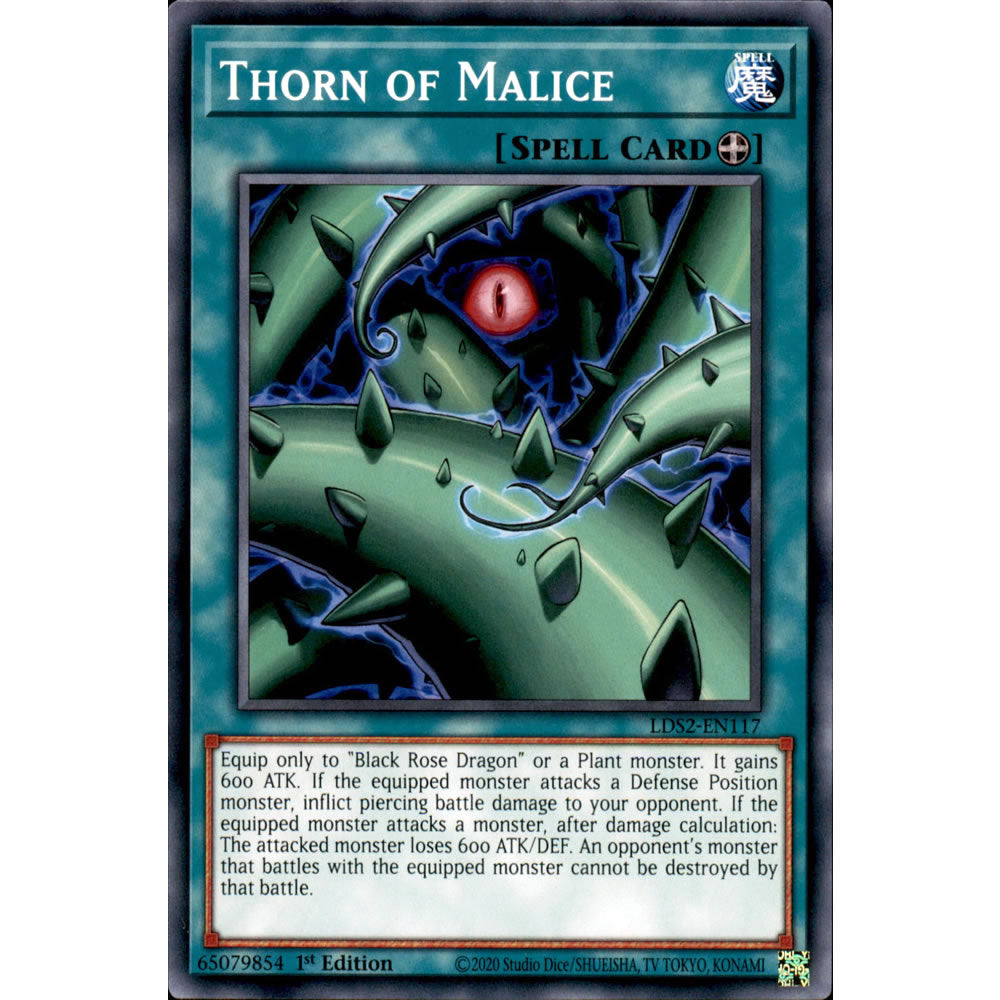 malice cards yugioh Thorn of Malice LDS2-EN117 Yu-Gi-Oh! Card