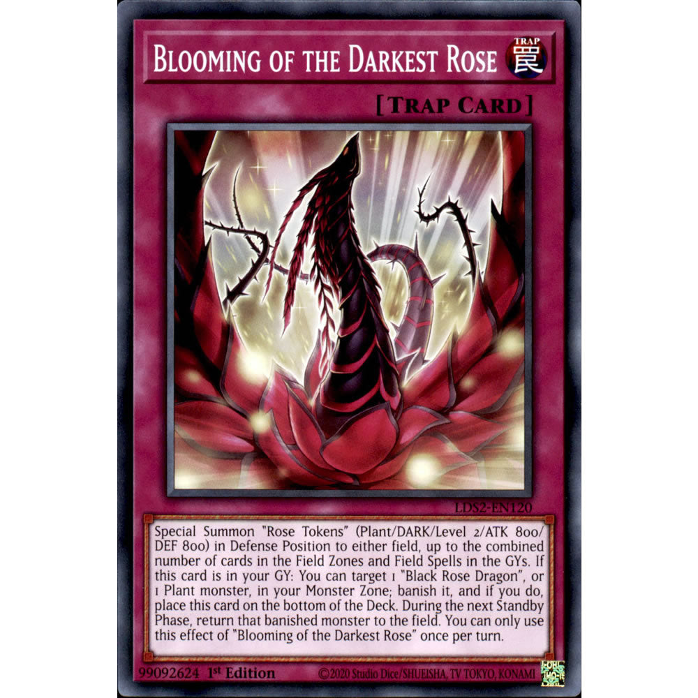 Blooming of the Darkest Rose LDS2-EN120 Yu-Gi-Oh! Card from the Legendary Duelists: Season 2 Set