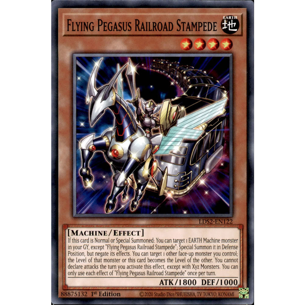 Flying Pegasus Railroad Stampede LDS2-EN122 Yu-Gi-Oh! Card from the Legendary Duelists: Season 2 Set