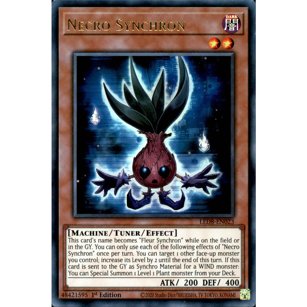plant type synchro monsters Necro Synchron LED8-EN023 Yu-Gi-Oh! Card