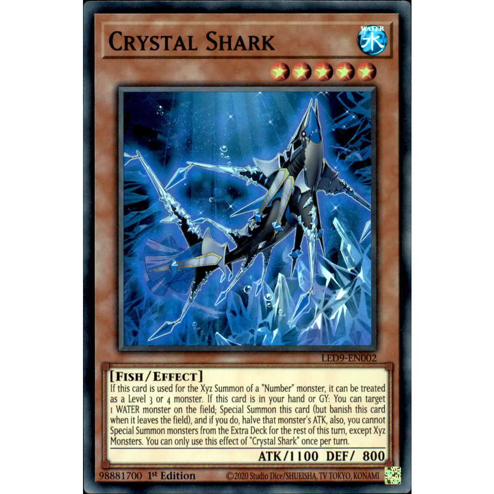 Crystal Shark LED9-EN002 Yu-Gi-Oh! Card - Deckboosters Crystal Shark LED9-EN002 Yu-Gi-Oh! Card - Deckboosters