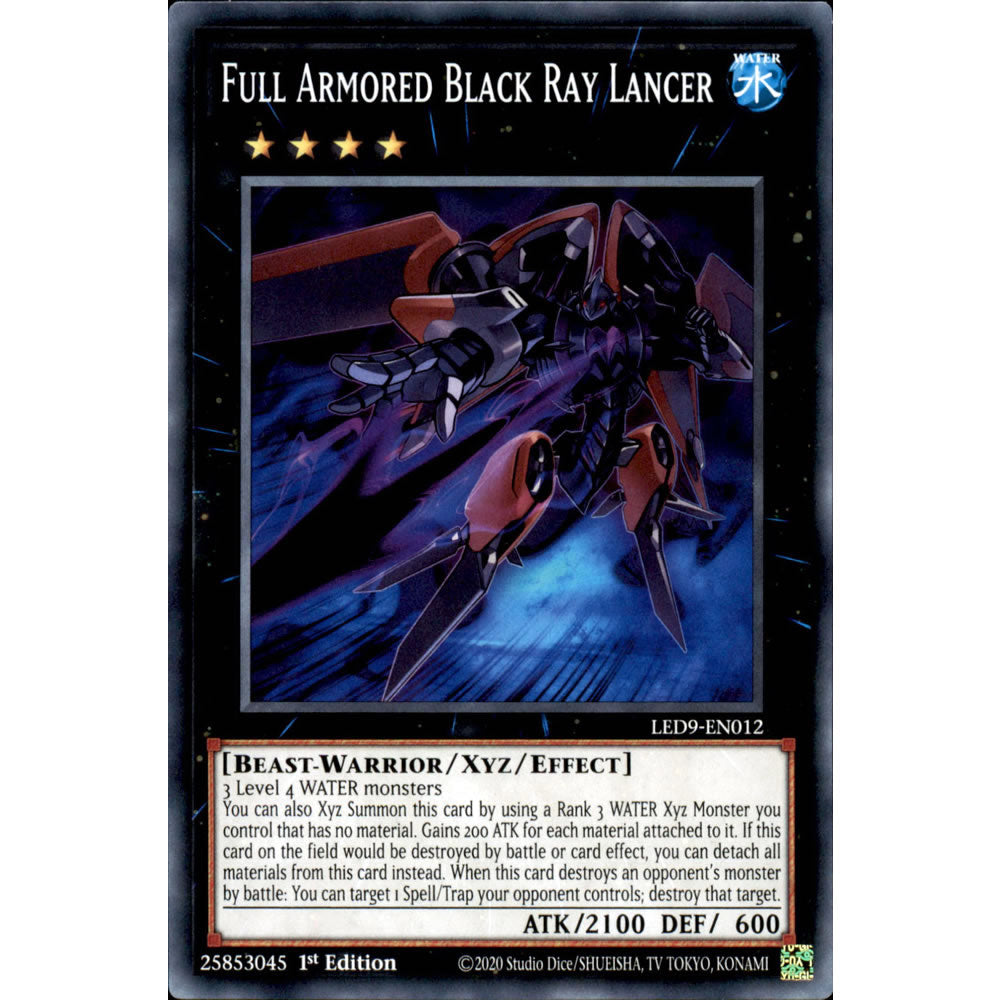 Full Armored Black Ray Lancer LED9-EN012 Yu-Gi-Oh! Card Full Armored Black Ray Lancer LED9-EN012 Yu-Gi-Oh! Card