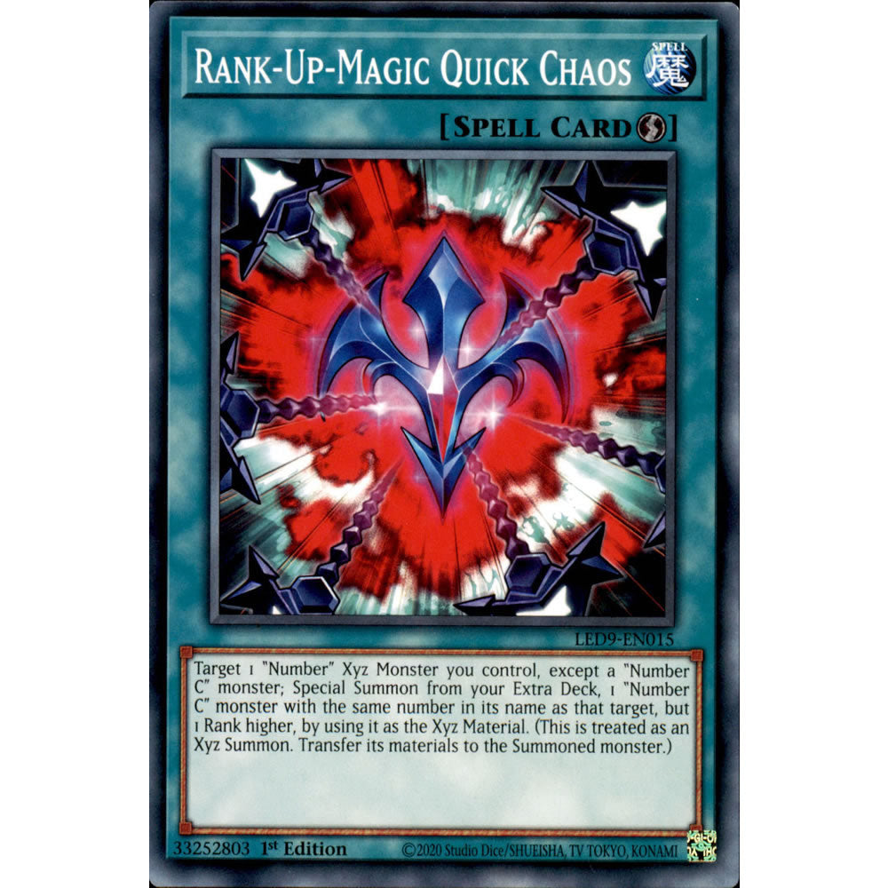 Rank-Up-Magic Quick Chaos LED9-EN015 Yu-Gi-Oh! Card Rank-Up-Magic Quick Chaos LED9-EN015 Yu-Gi-Oh! Card