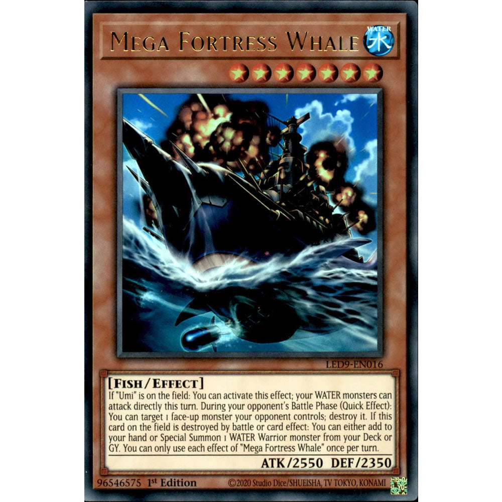 Mega Fortress Whale LED9-EN016 Yu-Gi-Oh! Card Mega Fortress Whale LED9-EN016 Yu-Gi-Oh! Card