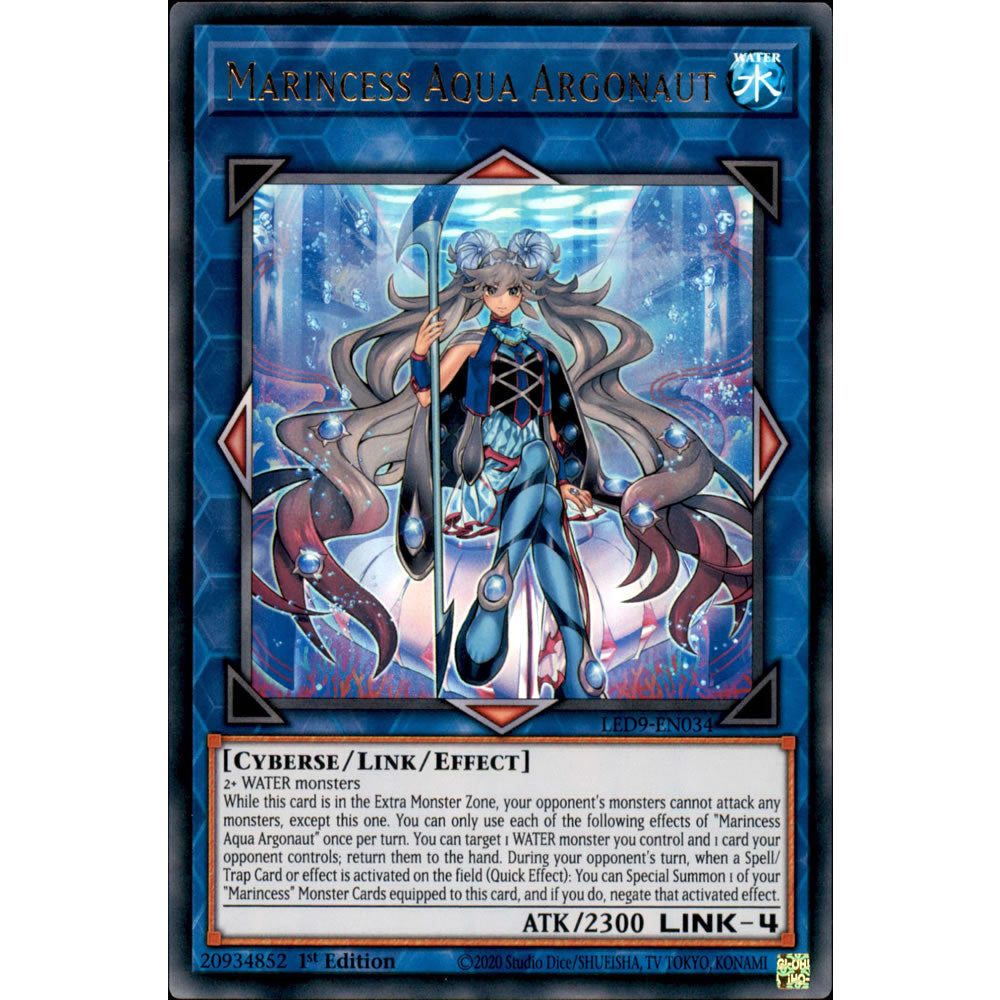 Marincess Aqua Argonaut LED9-EN034 Yu-Gi-Oh! Card from the Legendary Duelists: Duels From the Deep Set
