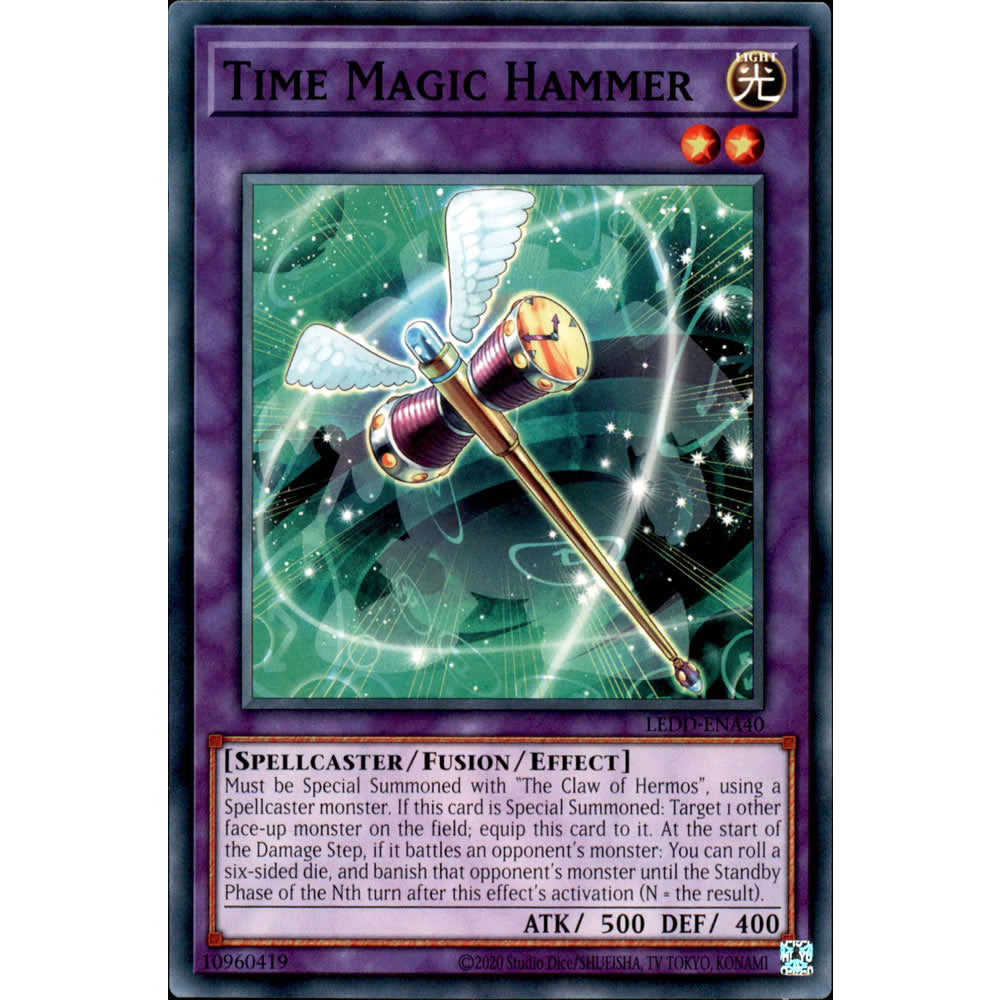 Time Magic Hammer LEDD-ENA40 Yu-Gi-Oh! Card from the Legendary Dragon Decks Set