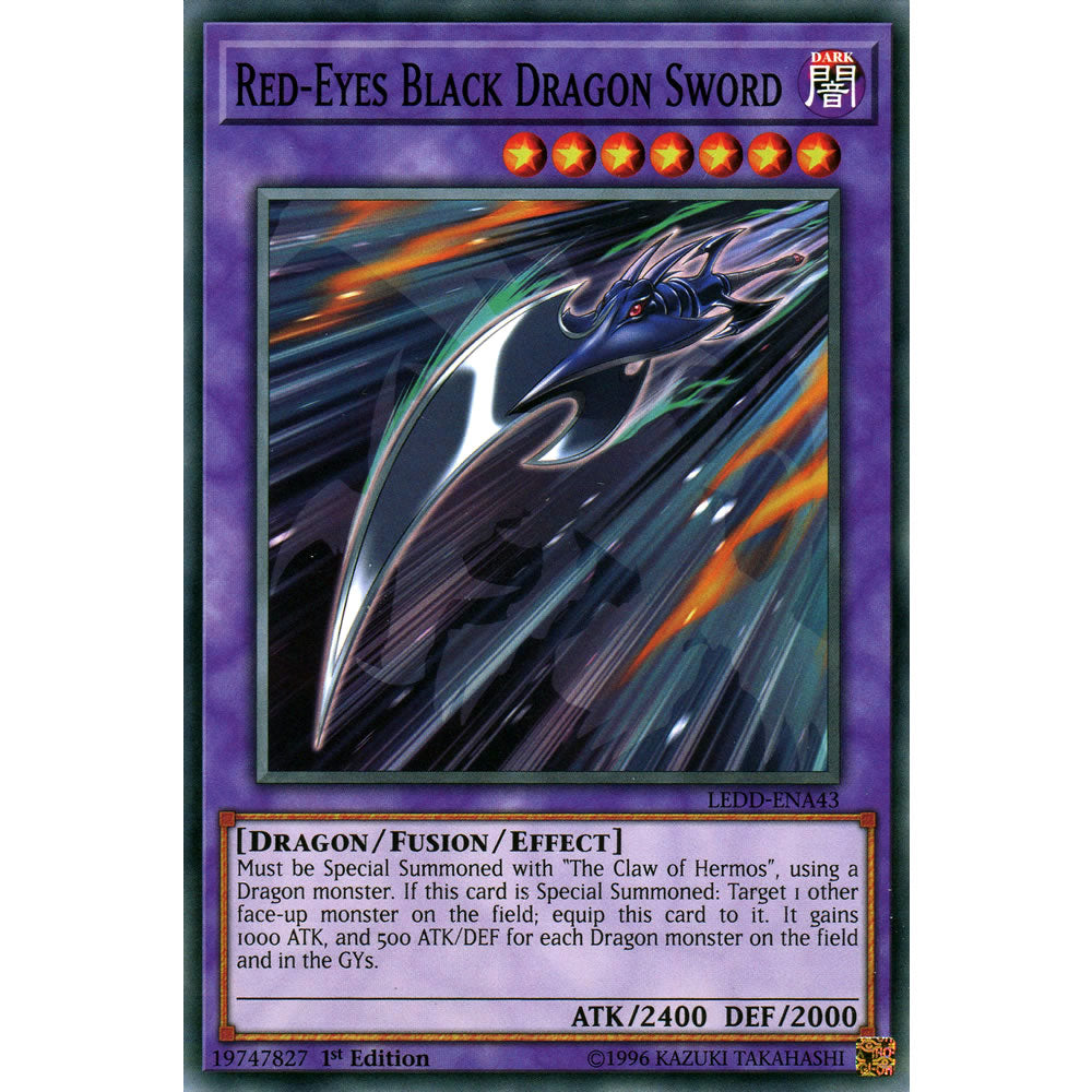 Red-Eyes Black Dragon Sword LEDD-ENA43 Yu-Gi-Oh! Card from the Legendary Dragon Decks Set