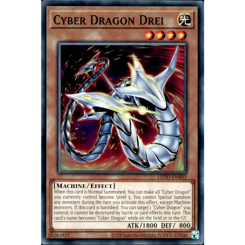 Cyber Dragon Drei LEDD-ENB03 Yu-Gi-Oh! Card from the Legendary Dragon Decks Set